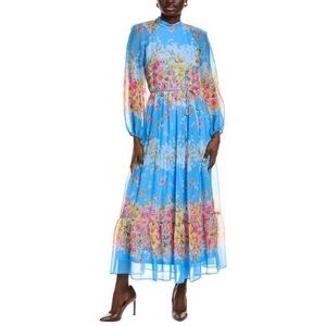 MAISON TARA SHEER MAXI DRESS - P2825